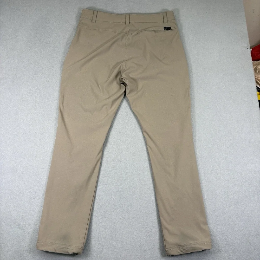 Columbia Wildsee Pants Mens 36x32 Tan Stretch Hiking Outdoor Trail